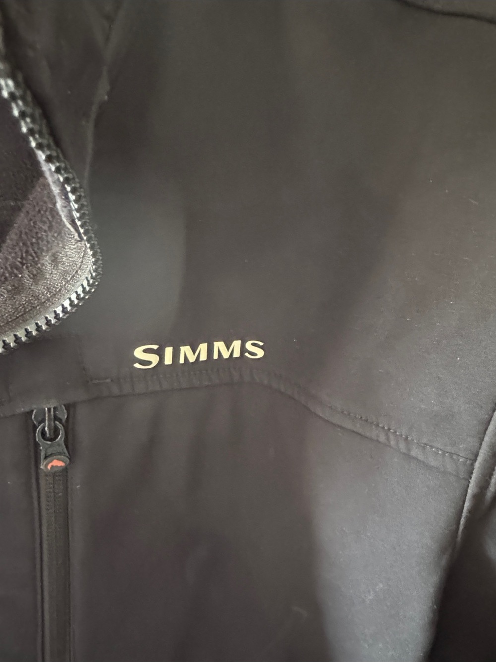 Simms Black Softshell Jacket - Picture 3 of 7